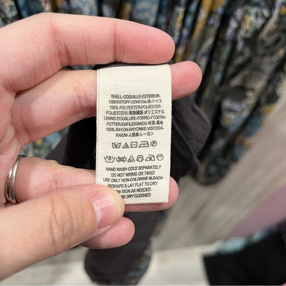 FREE PEOPLE Lace Up Floral Rain Shine Print Mini Dress - Picture 7 of 10